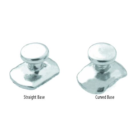 <b>10 PCS x</b> Bondable Buttons (Curved / Straight)
